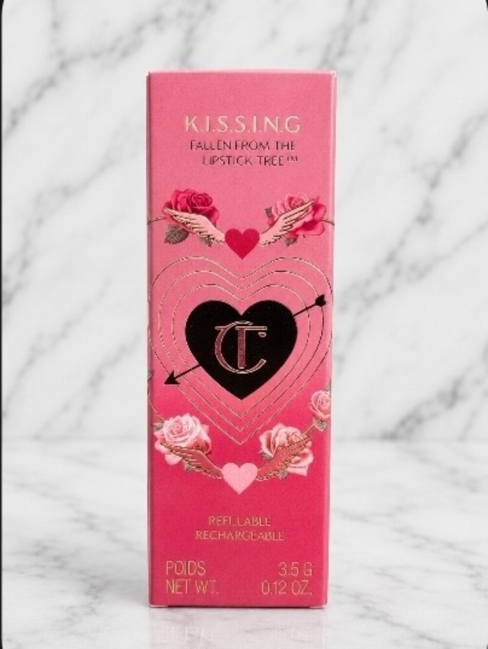 Charlotte Tilbury NUDE ROMANCE K.I.S.S.I.N.G Lipstick Refillable .12 oz NIB!